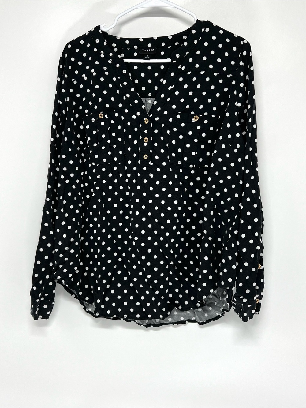 Torrid polka dot blouse women’s 1X
